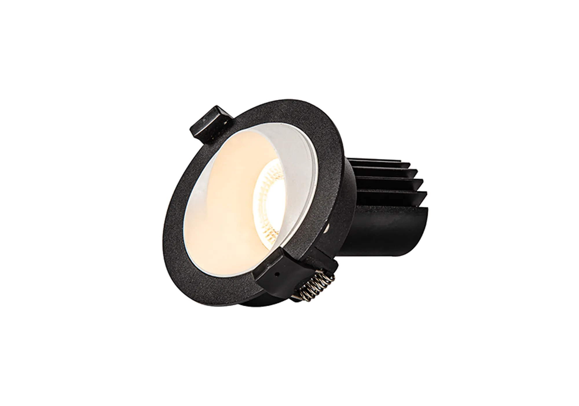 Bonia 12 Powered by Tridonic 12W 1200lm 2700K 36° LED Engine,350mA Black/White 27° Angled Round Downlight , DRIVER NOT INC. 5yrs Warranty DM202458  Dlux Bonia 12